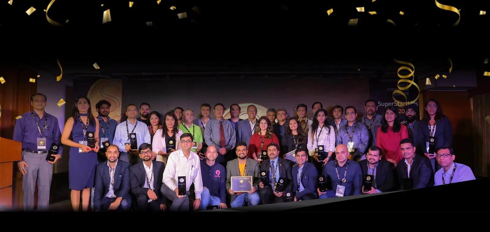 Winners on stage at a past SuperStartUps Asia Grand Finale